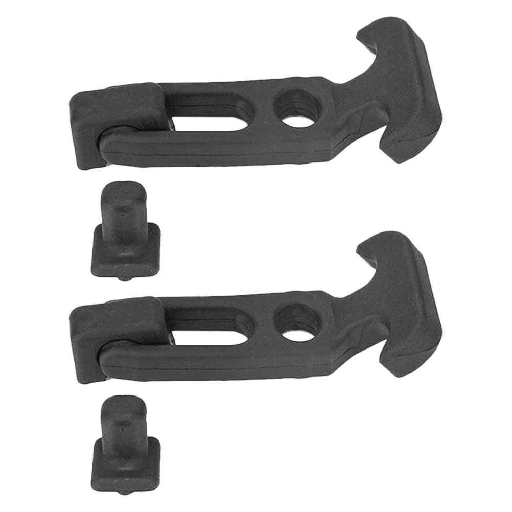 

2Pcs Rubber Hood Latches Shock Absorbing Buckle Hasps for Tool Box Hatch Replacement T-Handle Lock Latch Replacement