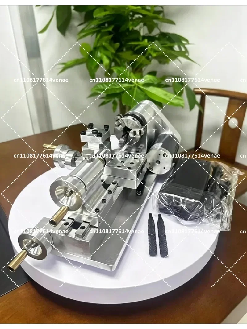 Variable Speed Mini Lathe 100-2500RPM Wood Metal Working Bench Jewelry Polishing Tool 110V/220V Power for DIY