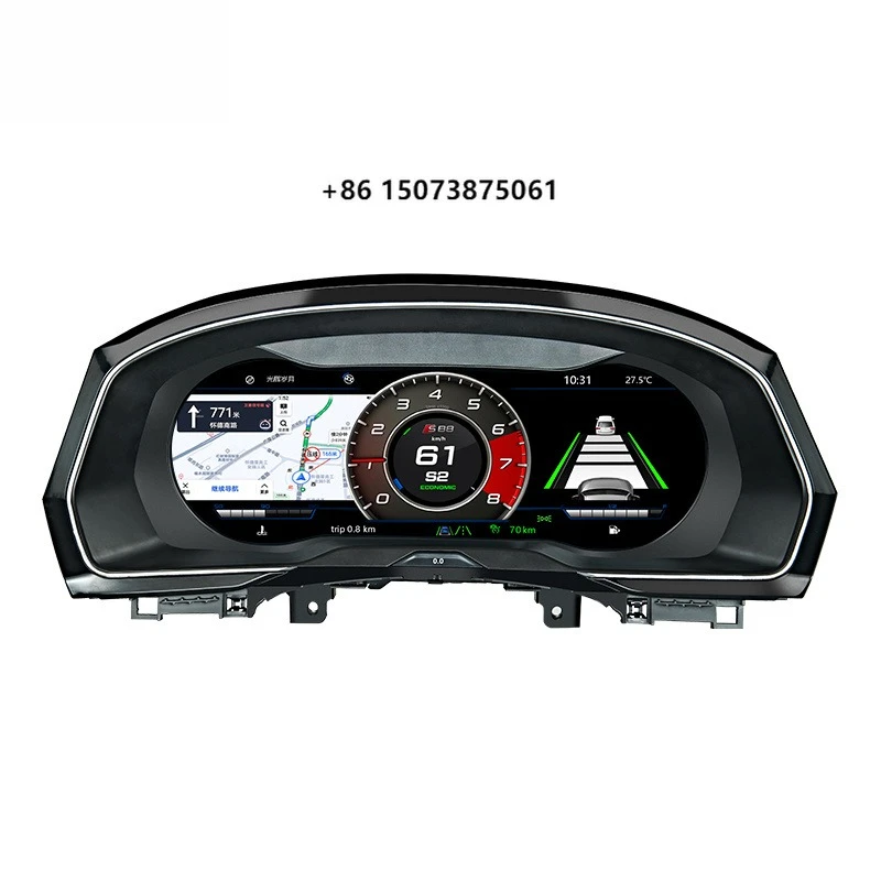 Digital Instrument Cluster Linux System 12.3 Inch Car Speedometer for  Speedometer Auto Meter
