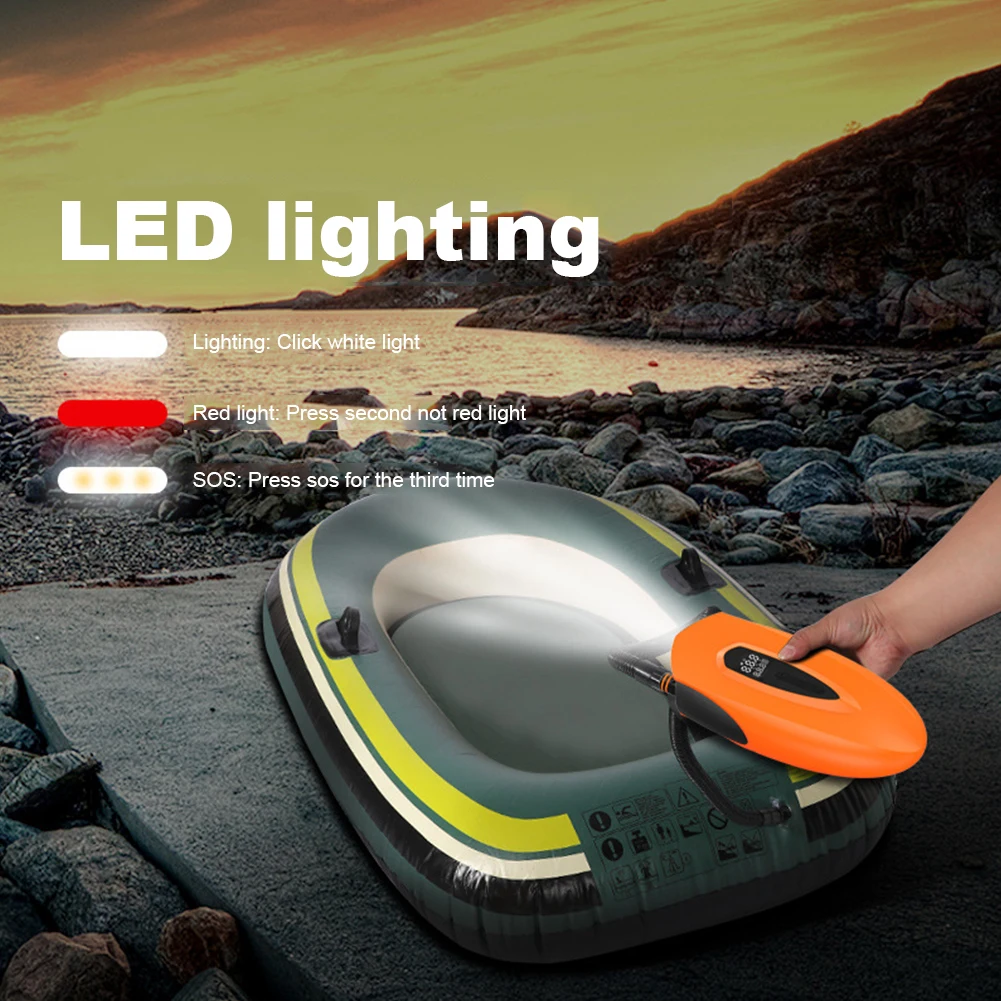 20PSI SUP قارب مضخة قابلة للنفخ مع إيقاف تلقائي مجداف وقوف مجلس مضخة ضاغط هواء محمول ل مرتبة قارب هوائي