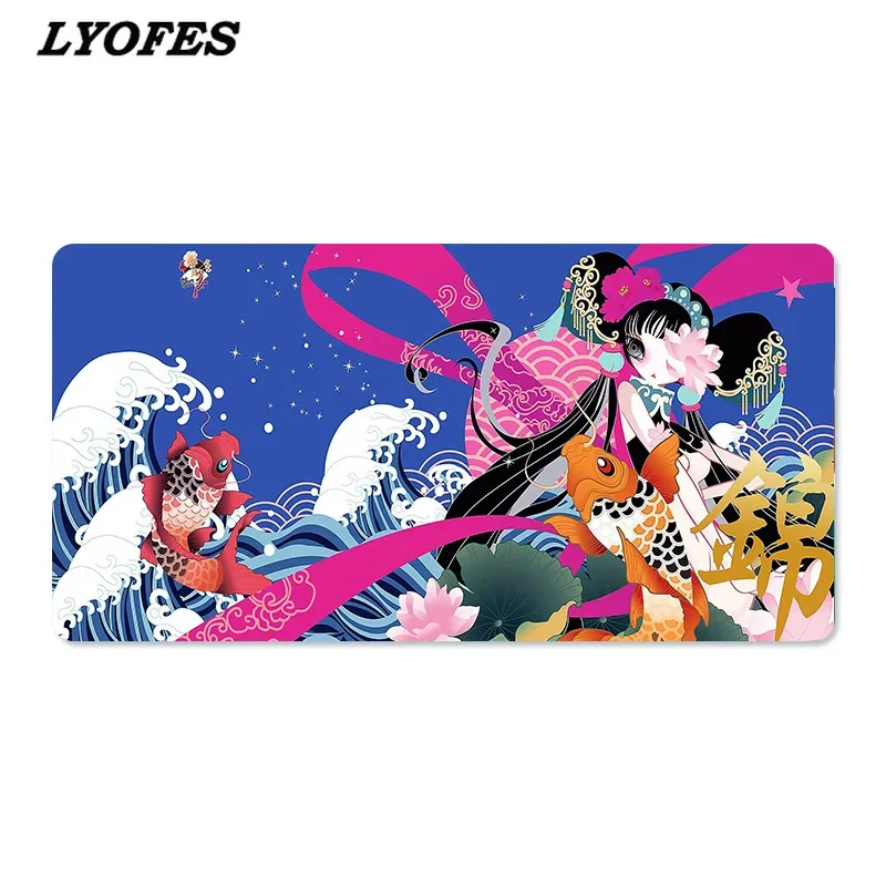 Chinese Style Cute Mouse Pad Large Kawaii Desk Pads Gaming Writing Desk Mats Keyboard Mousepad for PC Computer Gamer