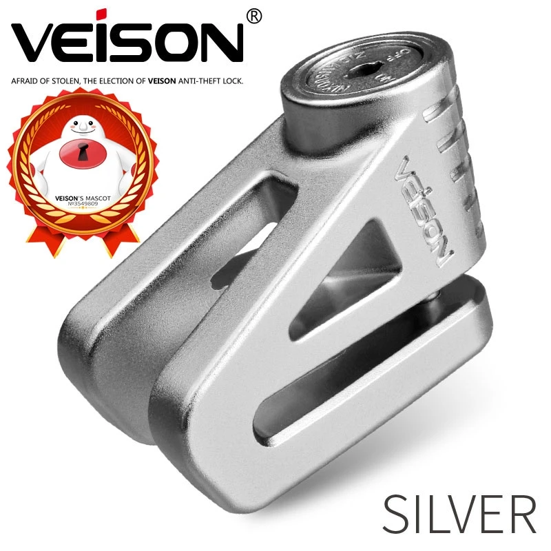 VEISON Motorcycle Disc Brake Lock, Special Anti-Theft Lock for Electric Bike and Bicycle, Waterproof