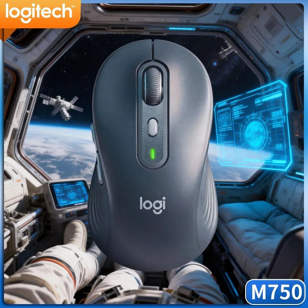 Logitech M750 Office Mouse Precision Optical Sensor Three Device Switch Soft Thumb Rest Pad Practical Pick Tool