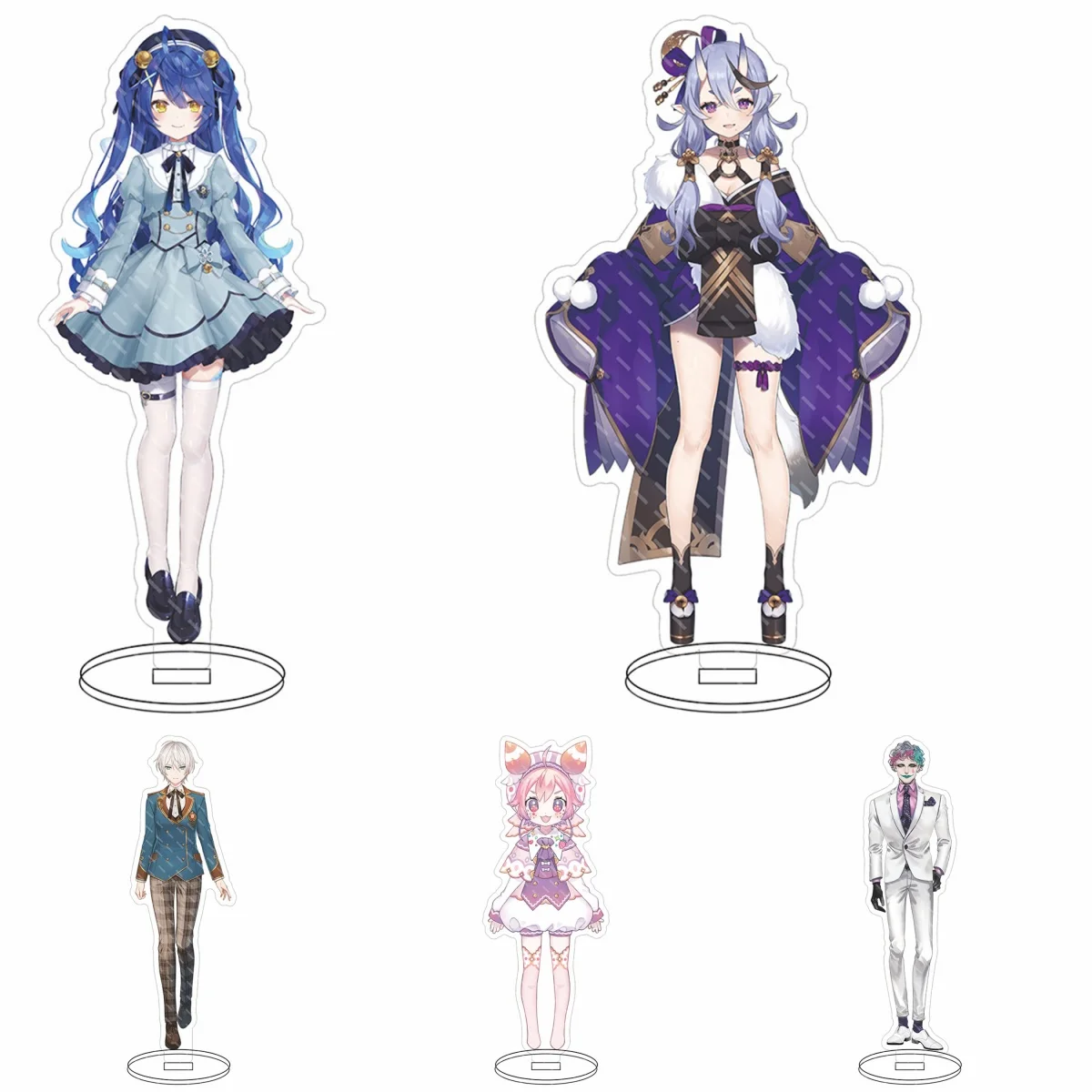 Hot Anime Nijisanji Rainbow Society Vtuber Figures MYSTA Vox LUCA SHU IKE Cosplay Fashion Acrylic Stand Model Fans firend Gifts