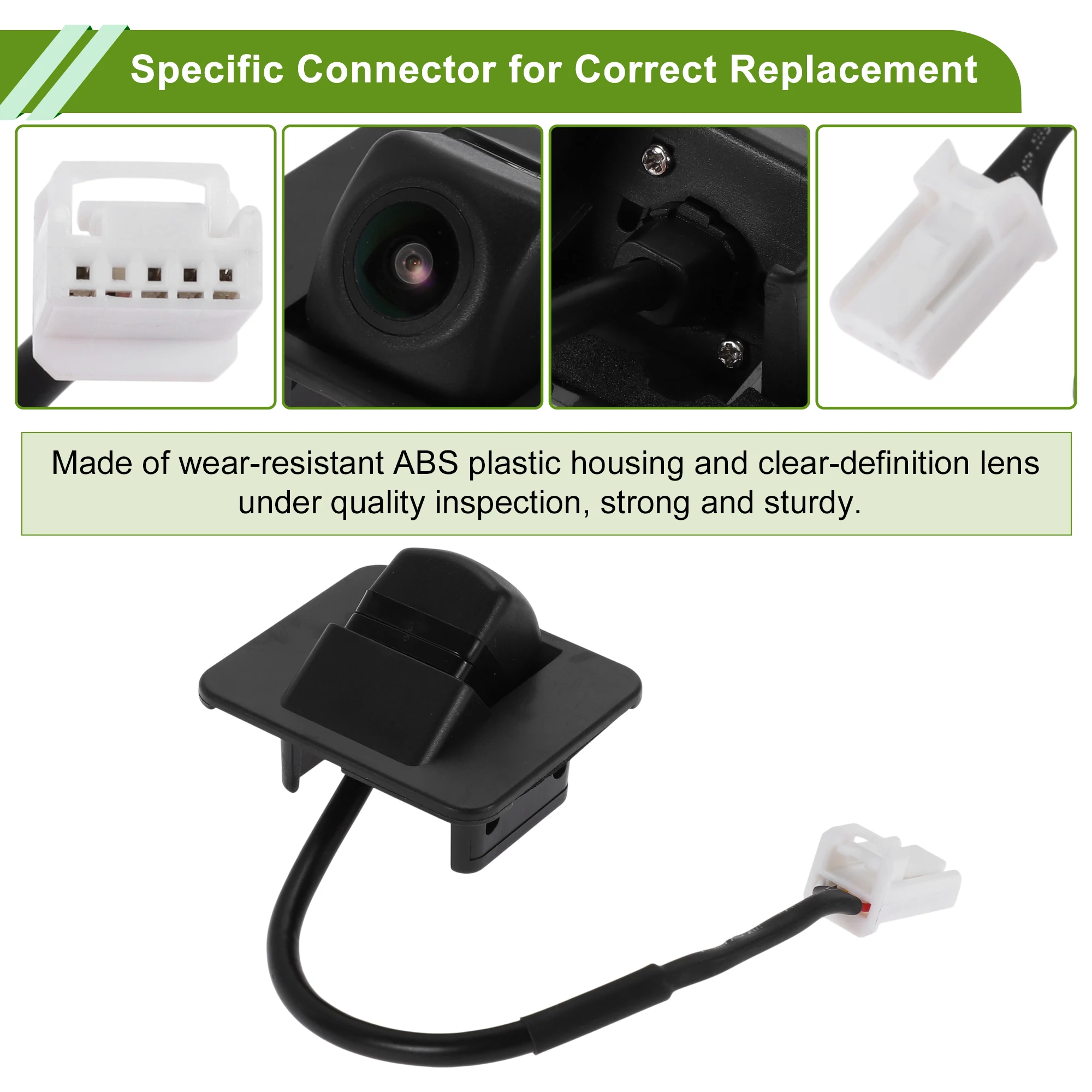 

UXCELL Car Park Assist Camera Rear View Backup Reverse Camera for Mazda 3 Sedan 2017 2018 2019 No.B61T-67-RC0