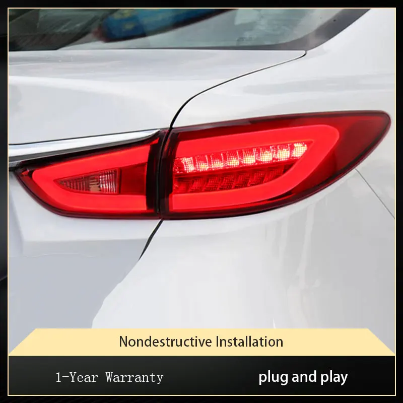 Car Lights For Mazda 6 Atenza Mazda6 2014-2019 Taillights Superbright Modified Dynamic Turn Signal Tail Lamp Accessories