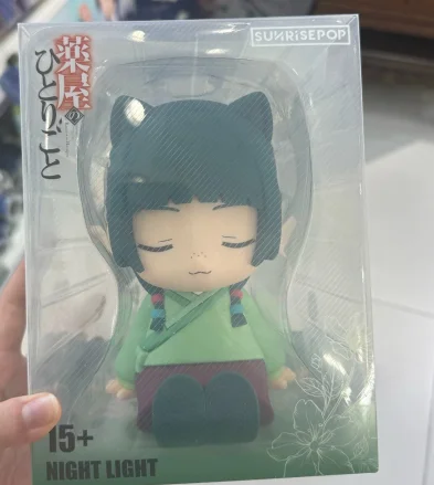 Original Sunrisepop The Apothecary Diaries Maomao Touch Lamp 3 Colors - Chibi Cat Night Light Figure Anime Collectible Toy Gift image 3