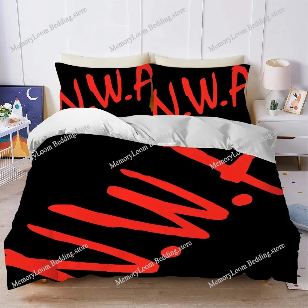 

Rapper N-NWA Niggaz4life Duvet Cover Set Home Style Bedding Soft Laundry Cotton Bed Student Dormitory Gift Home Textileextile741