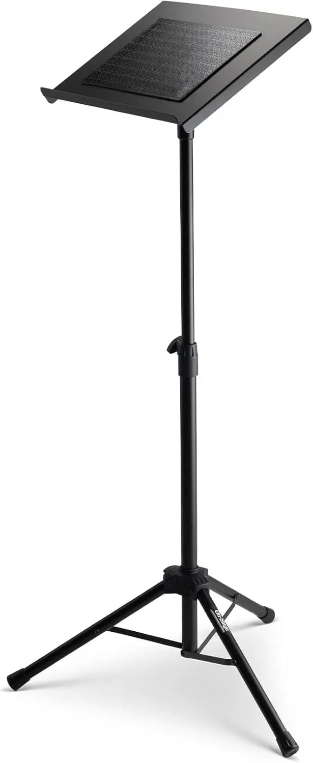 

Регулируемая подставка для ноутбука со складным штативом, металлическая конструкция, черная отделка для надежной фиксации устройства