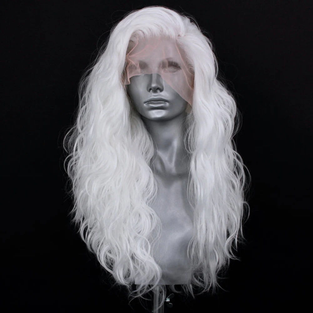 بيرناردو الاصطناعية الدانتيل شعر مستعار أمامي طويل مجعد الباروكات الطبيعية شعري بيروكات صناعية تأثيري الدانتيل الأبيض الباروكة الوردي الأسود الزنجبيل اللون