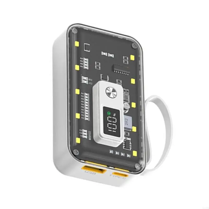 u13b 10000mah battery housing case مربع تخزين كبير السعة مع إمكانيات الشحن السريع توافق متعدد الجهاز