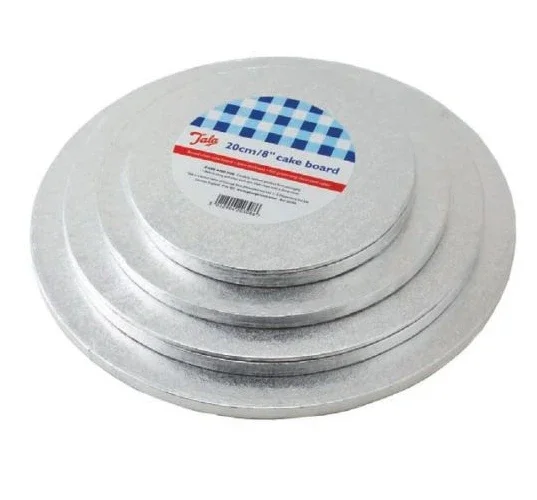 Round Sliver Cake Board For Presenting Decorated Cakes Moving Plate Turntables Baking Tools 8inch 10inch 12inch 3pcs/set