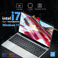 2024 NEW Office laptop i7 20GB RAM 2TB SSD Portable laptops 12GB RAM 1TB SSD 14.1 inch Laptop computer Intel Core i7 Notebook