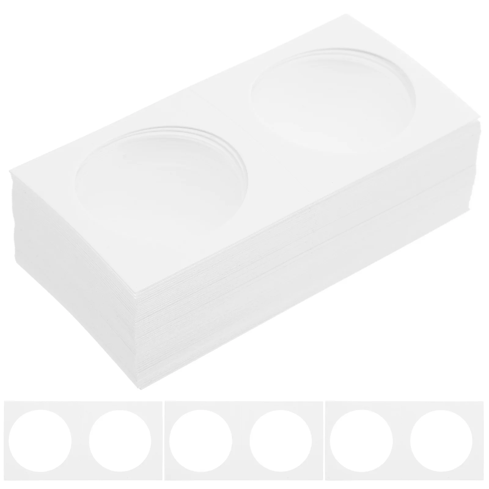 

50Pcs Coin Flips Paper Holders Collectors Supplies Practical Gift Choice Storage Coin Flips 40mm Coins Organizer
