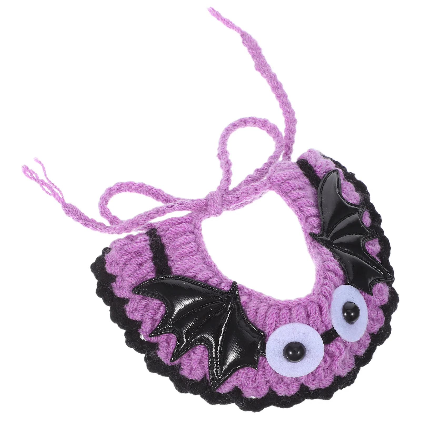 

Halloween Cat Collar Scarf Small Knitted Adjustable Neck 9-14cm Dog Cat Bib Woolen Yarn Soft Comfortable Halloween Pet Collar