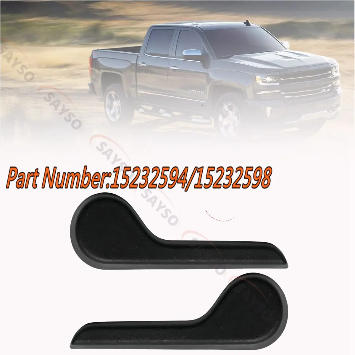 Front Adjustable Seat Lever Pull Handle Left Right Side Car Seat Recliner Handle Lever for Chevy Silverado for GMC Sierra 2007-2