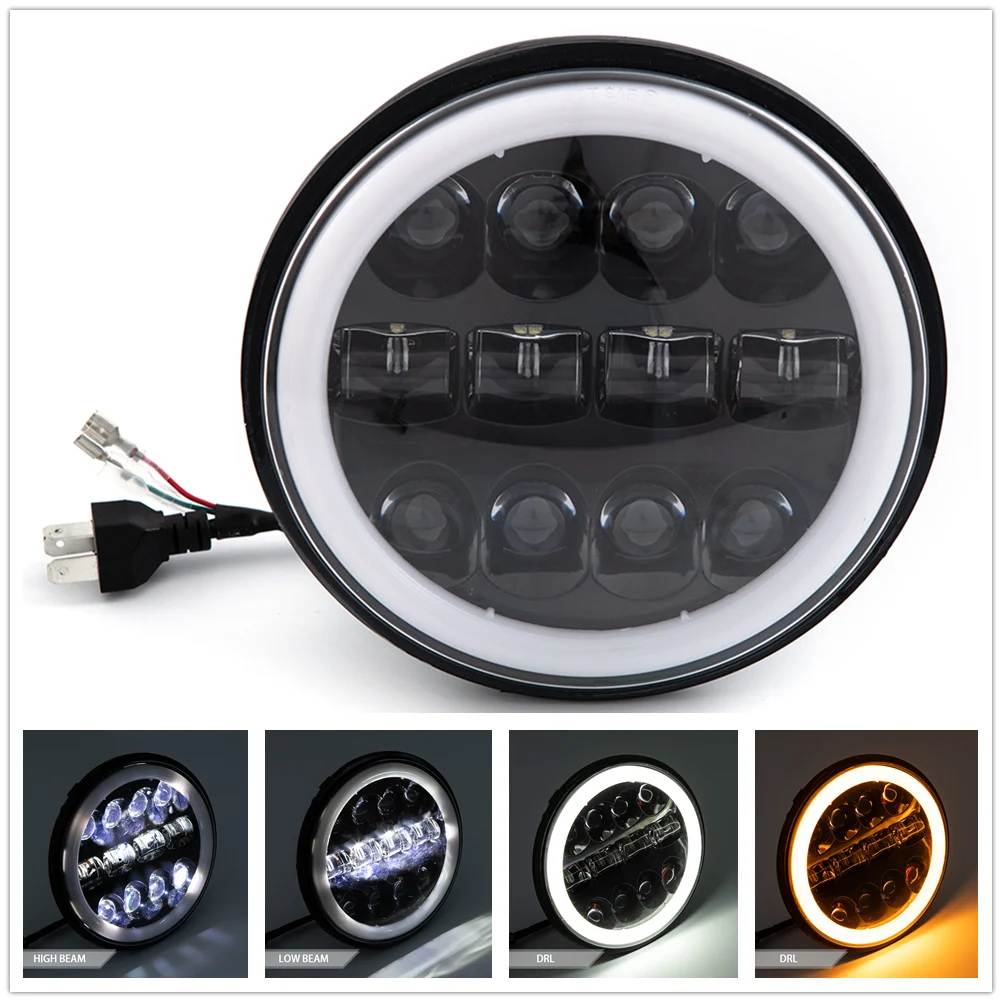 7 ”7 אינץ 'הוביל אור עם halo dl להפוך אות עבור bob רחוב dyna bob סופר רחב גלידת לילה rotail rougin