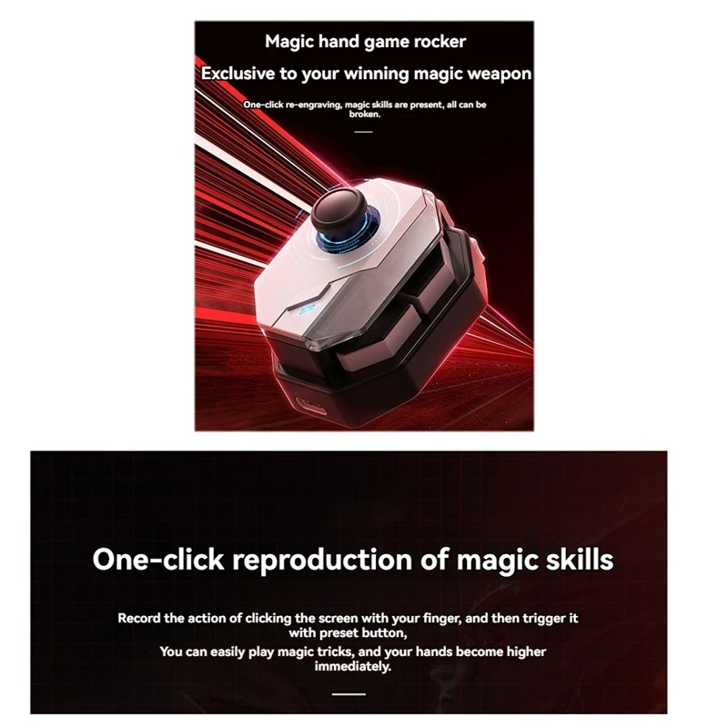 MB02 Joystick de jogo móvel HID Gamepad para Android e IOS Multi-Conneção: TYPE-C, USB, Bluetooth