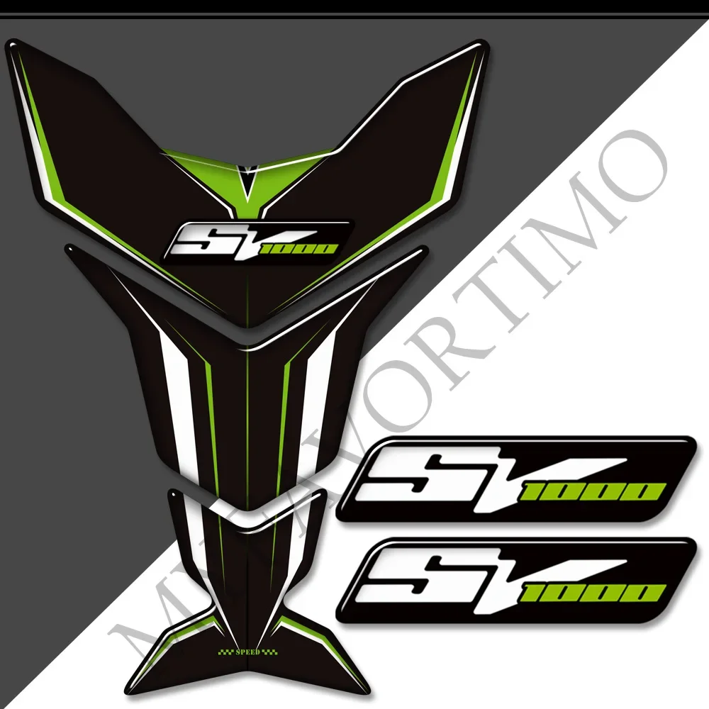 

For Suzuki SV1000 SV 1000 S Tank Pad Fuel Protector Emblem Badge Logo Stickers Decal Knee