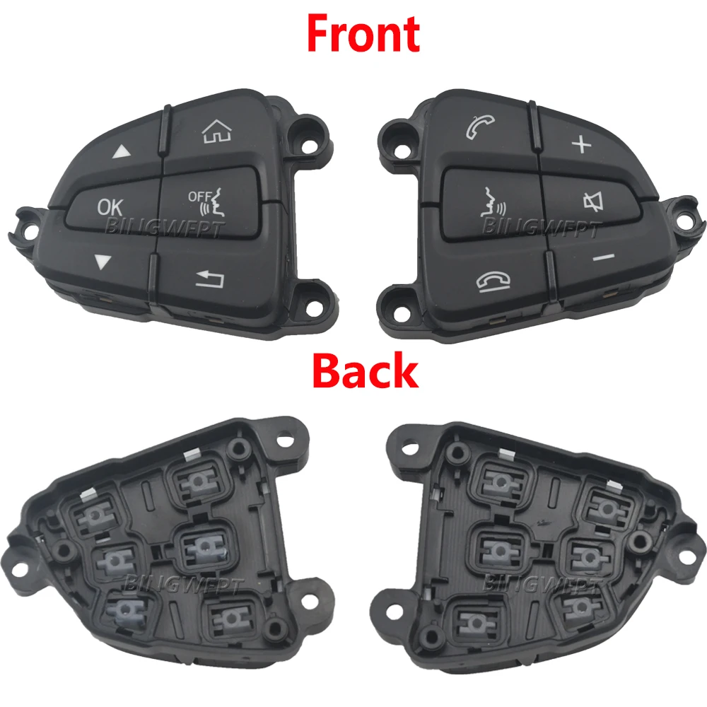 1 Set Premium Quality Steering Wheel Button Cover Plate For Mercedes-Benz W205 C series C300 GLC X253 A0999050300 A0999050200 - view 2