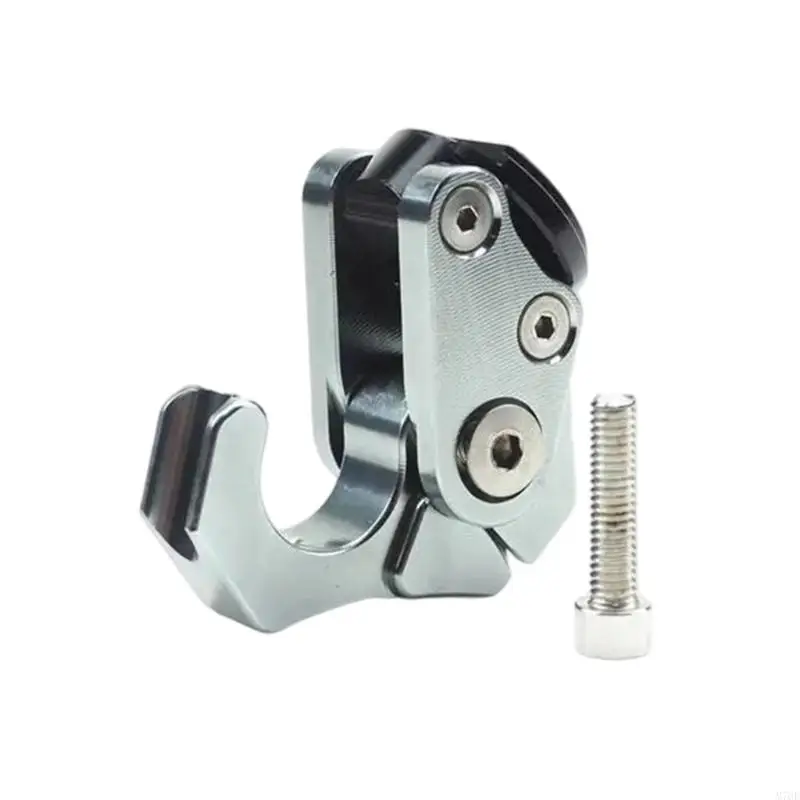 M76E Daily Use Motorcycle Hook with Fold-Away Aluminum Body and Mounting Bolt for Helmet and Lightweight Bag Hold Use