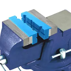 5.5in Vise Jaws Milling Vise Jaw Clamps with Magnetic Nylon Vise Pad Tools for Gripping Mechanical Pipe Fittings