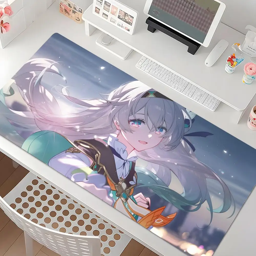 Fictional character Firefly Mouse Pad Waterproof Non-Slip Large Gaming Mat with Stitched Edge
