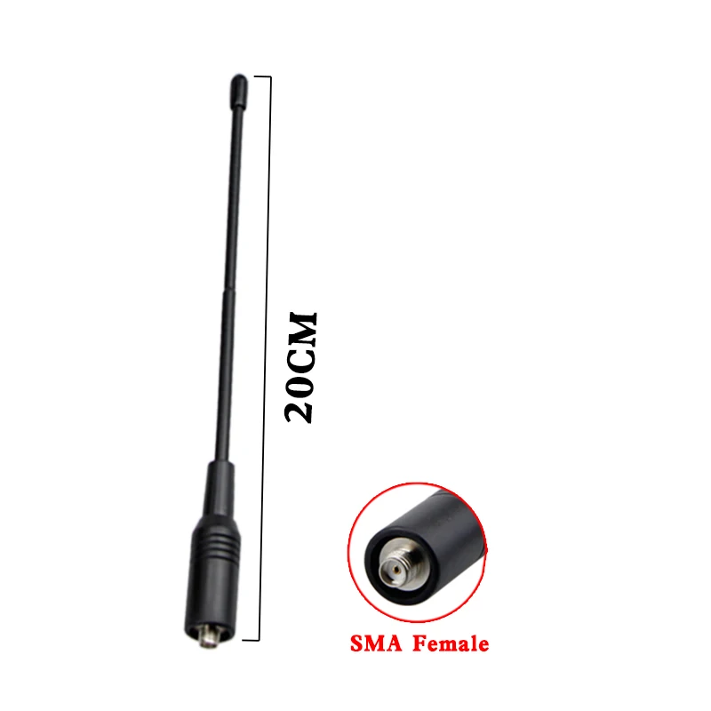 771 Dual Band Antena VHF/UHF Rádio Flexível Whip Antena 144M/430M SMA Feminino para Baofeng Kenwood PUXING WOUXUN Walkie-Talkie