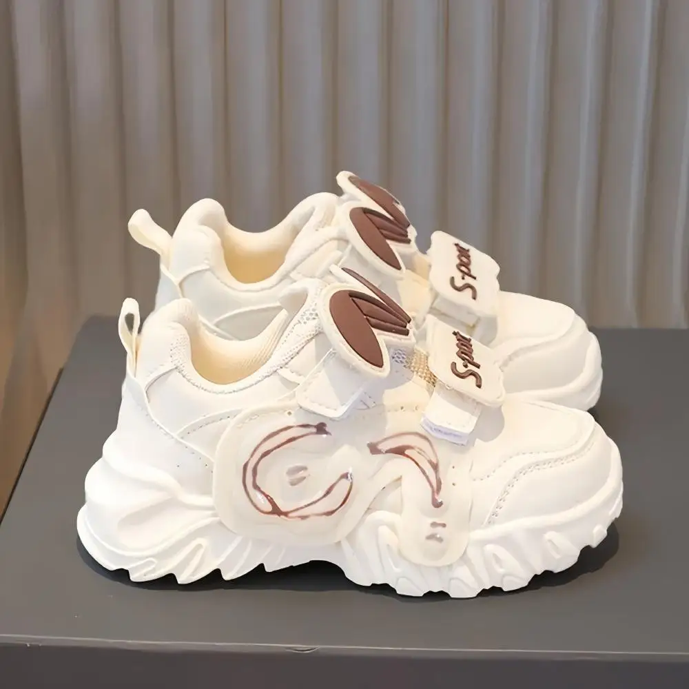 2026 Autumn New Girls Running Shoes Soft Sole Kids Dad Shoes Kids Sport Shoes Lightweight Breathable Anti Slip