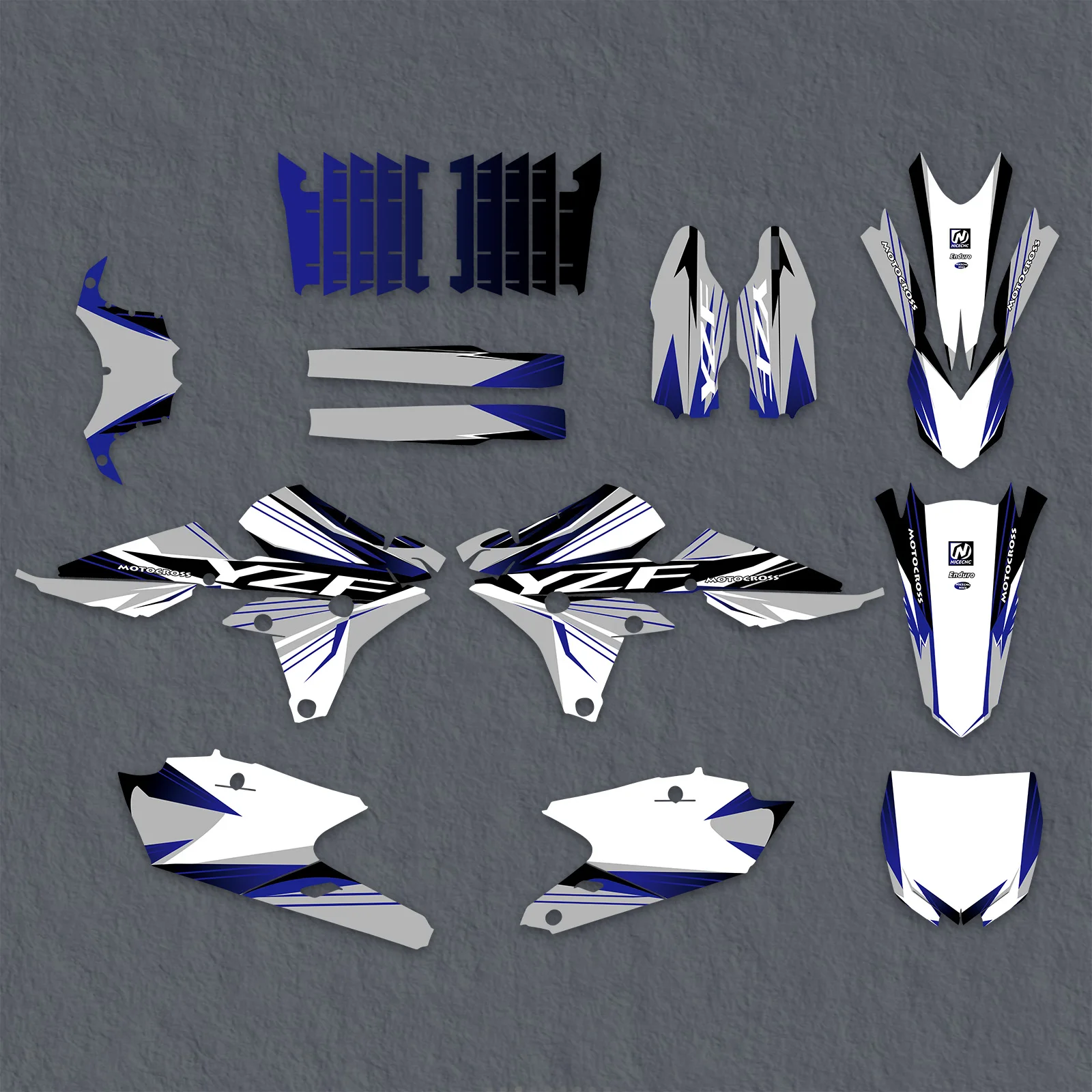 NICECNC For Yamaha YZ 250F 2014-2018 YZ450F 2014-2017 Motorcycle Graphics Background Decals Stickers Customize YZF 250 YZF 450 - Image 6