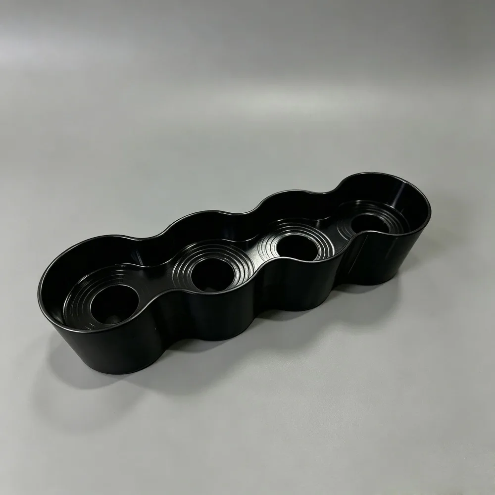 4 Slots Sauce Tube Storage Holder 3D Printing Wave Shaped Ketchup Tube Fixing Shelves Prevent Sauce Tipping Plastic