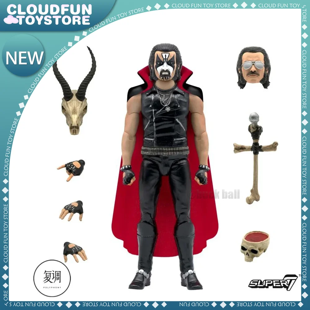 

Original 7 Inches Super7 Figure King Diamond Action Figure Mercyful Fate Era Pvc Model Doll Decoration Room Boys Birthday Toys