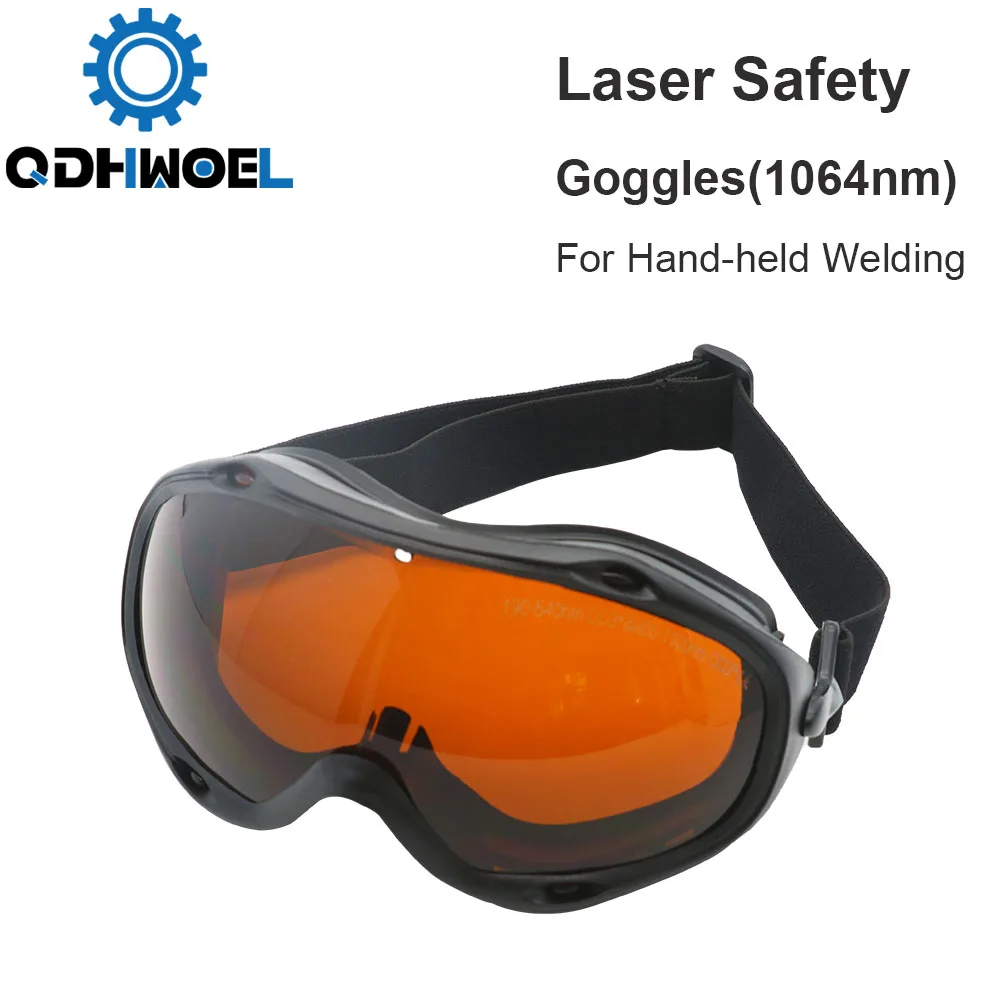 

QDHWOEL Fiber Welding Safety Goggles 190-550& 800-1100nm OD7+ Protective Glasses Shield Protection Eyewear For Welding Machine