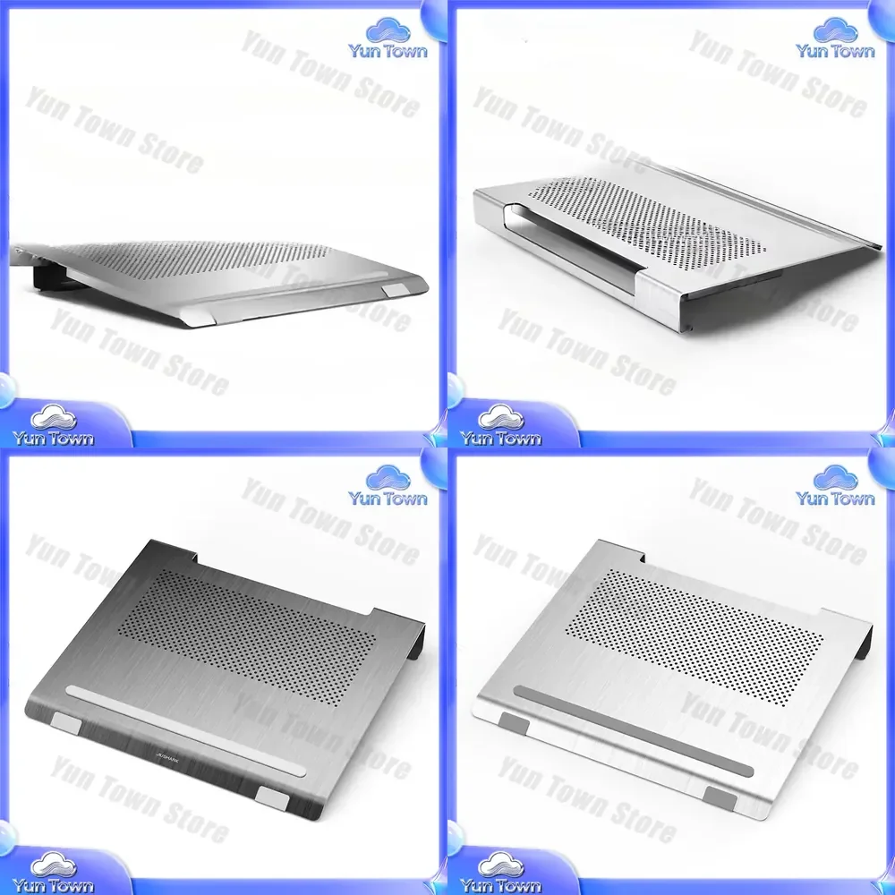 Laptop Cooling Pad Base for Gaming Laptop Stand 17 inch Aluminum Alloy Desktop Fan Cooling Rack Heightening Adjustable
