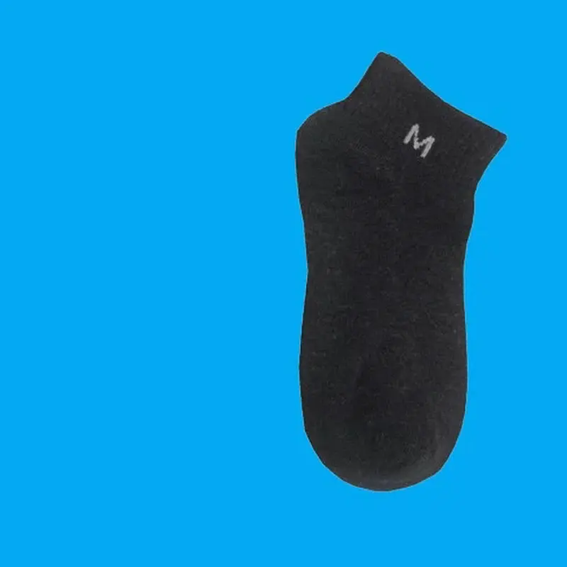 Chaussettes fines en coton noir et blanc pour hommes, dépistolet ant, absorbant la transpiration, printemps, automne, été, nouveau, 5/10, 2024 paires