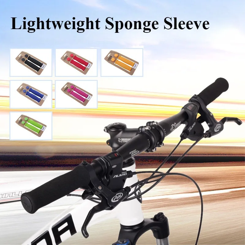 Leichtes Design, mehrfarbig optional, Fahrradlenkerüberzug, Mountainbike, hochwertige, ultraleichte Schwamm-Lenkergriffe, Handschuh