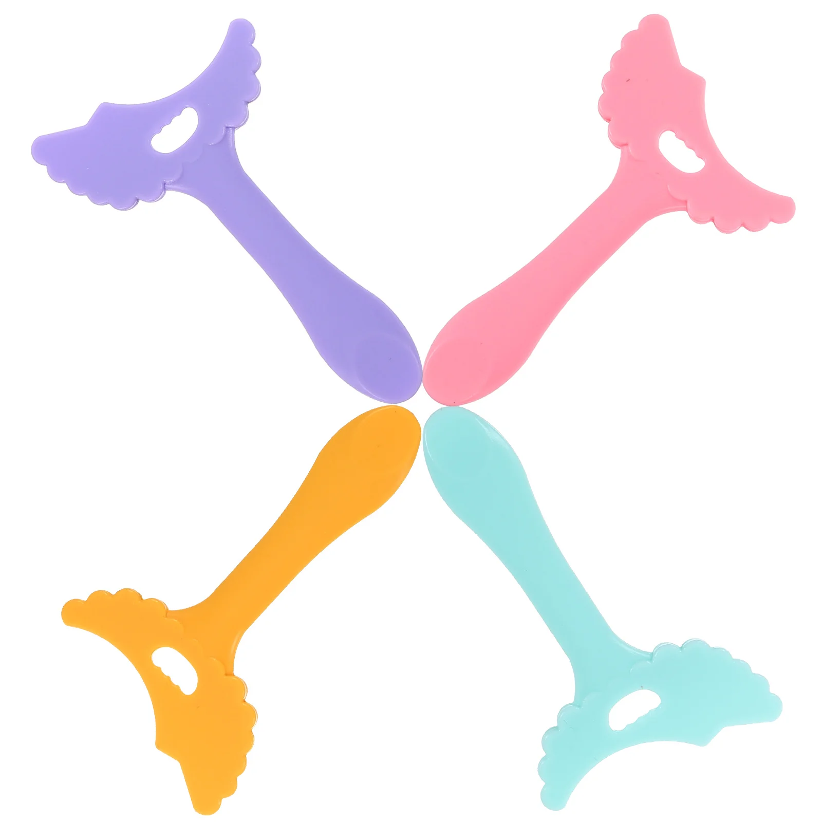 Plantilla de delineador de ojos de silicona, herramientas de ayuda, forma de ojo curvada, aplicadores de maquillaje ligeros, máscara de sombra de ojos para cejas, 4 Uds.