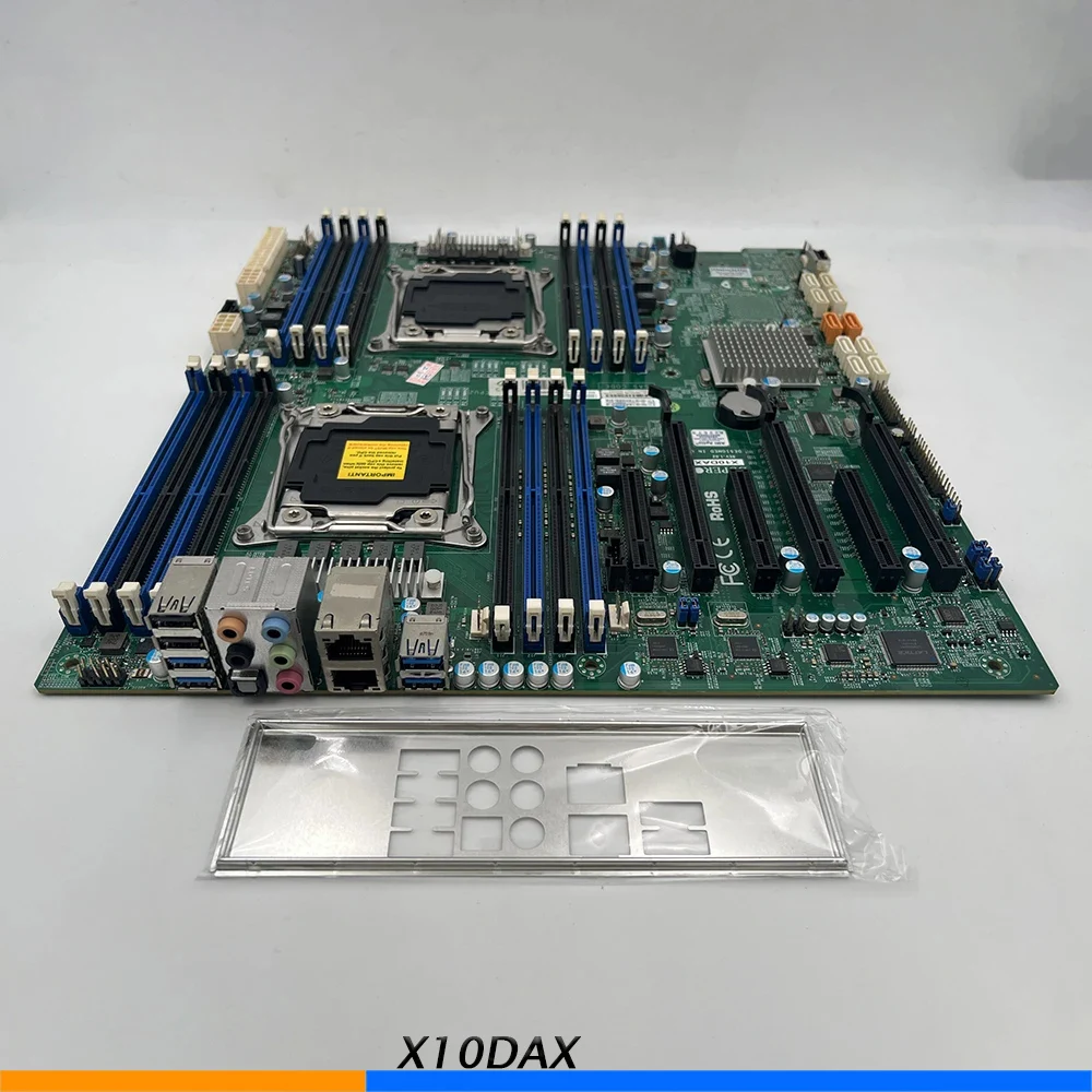 For SUPERMICRO X10DAX Original Server Motherboard  E-ATX LGA 2011 C612 Supply Xeon E5-2600 V3 V4  DDR4 PCI-E 3.0