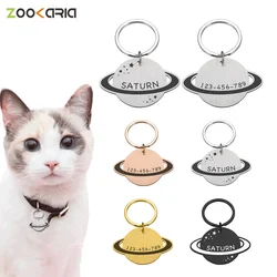 Personalized Dog Tag Custom Pet Dog Medal with Engraving Tag Laser Engraved Puppy Cat Id Tag Planet Pets Collar Accessories