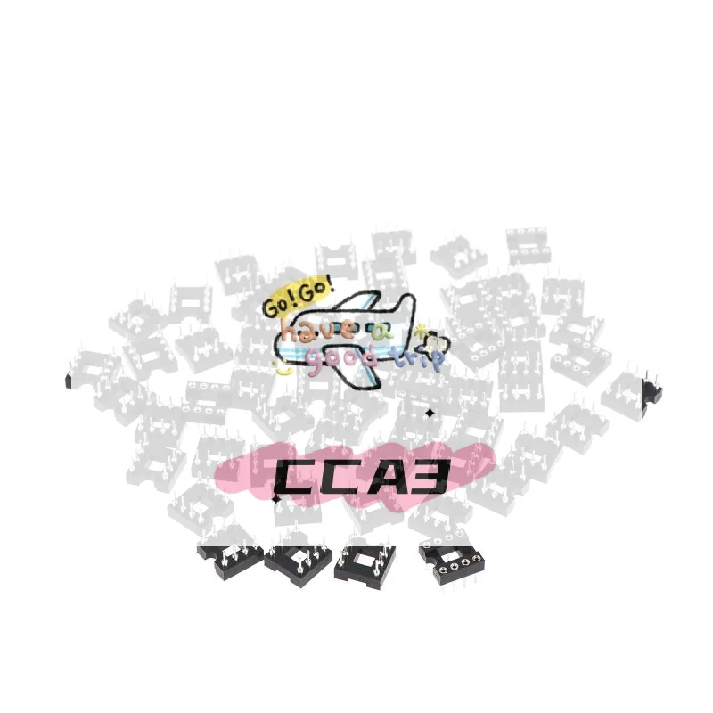 

New Original 8 PIN 8PIN 8P Round Hole DIP IC Sockets Adaptor Solder Type DIP-8 Round IC SOCKET