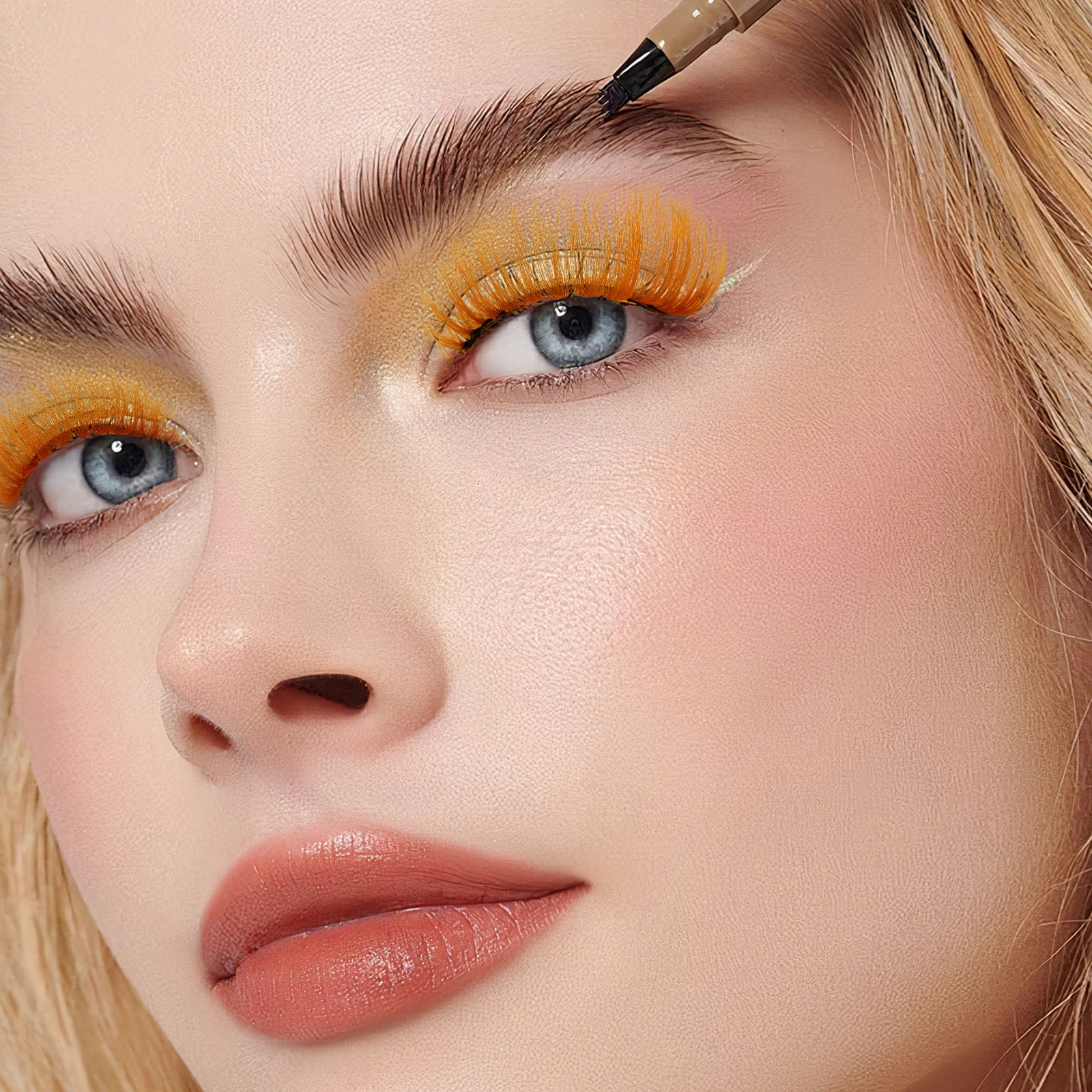 5 Par Kolorowych Sztucznych Rzęs Kreatywne Rzęsy do Cosplay na Halloween Makijaż Żywe Rzęsy do Występów Akcesoria do Oczu