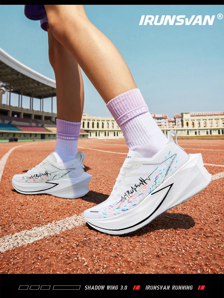 IRUNSVAN 2025 Shadow Wing 3.0 Full Palm T800 Carbon Board Running Shoes Breathable and Durable Sports Shoes for Men and Women
