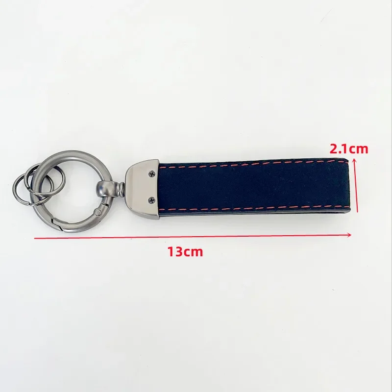 New Suede Leather Men Luxury Women Car Keychain For Ford Puma Mondeo MK5 Kuga MK2 Focus MK4 Fiesta ST Line Keychain Accessories