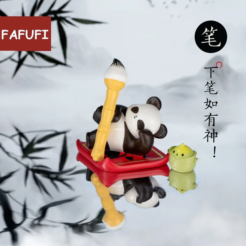 

Palace Museum Cultural Creativity Panda Mobao Animal Action Figure Office Home Desktop Decoration Lovely Friend Ornaments Gift