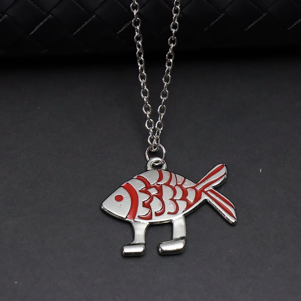 Cute Fish with Legs Necklace E - Body Jewelry Leg Chain ulasan dan harga