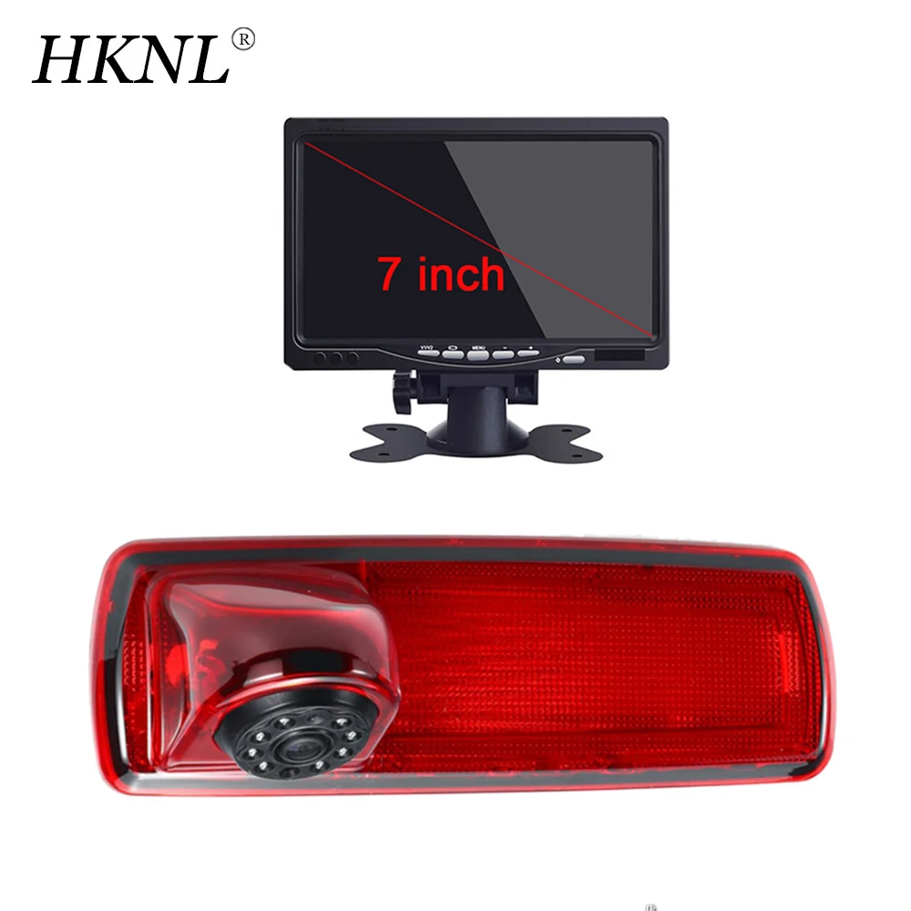 

HD Car Backup Camera With 7" 4.3"Monitor Mirror For Opel Vauxhall Vivaro ab Fiat Talento Renault Traffic III 3 Brake Light Vans