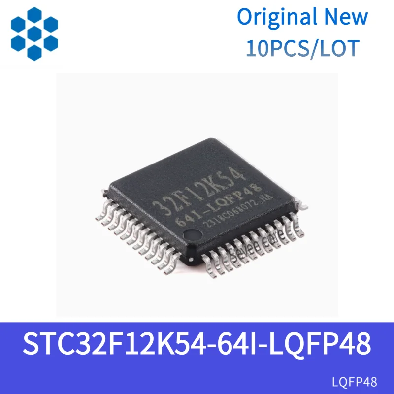 

Original New 10pcs/lot STC32F12K54-64I-LQFP48 32-bit 8051 core microcontroller chip