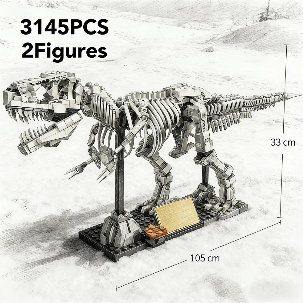 

2026 hot-selling dinosaur fossil building blocks assembly model toys for boys and children Christmas birthday gifts
