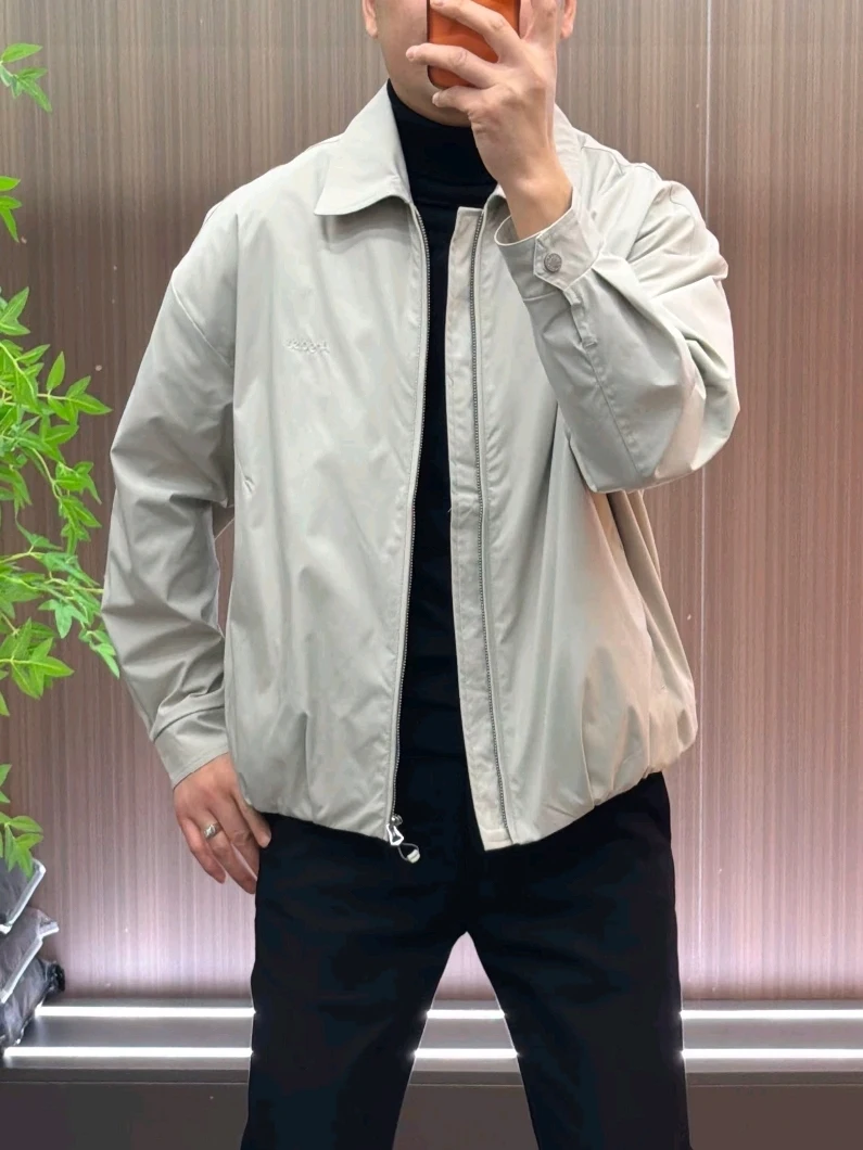 

High Quality Men's Casual Collared Jacket New Spring Autumn Fashionable Stylish Cool Looking Standard Fit Long Sleeve Zipper