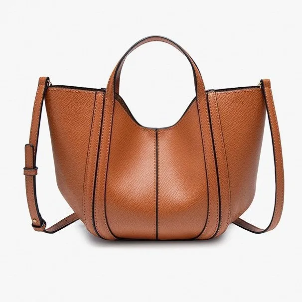 Bucket Bag voor dames, premium markttas, veelzijdige schouder- en crossbodytas, minimalistische strohandtas
